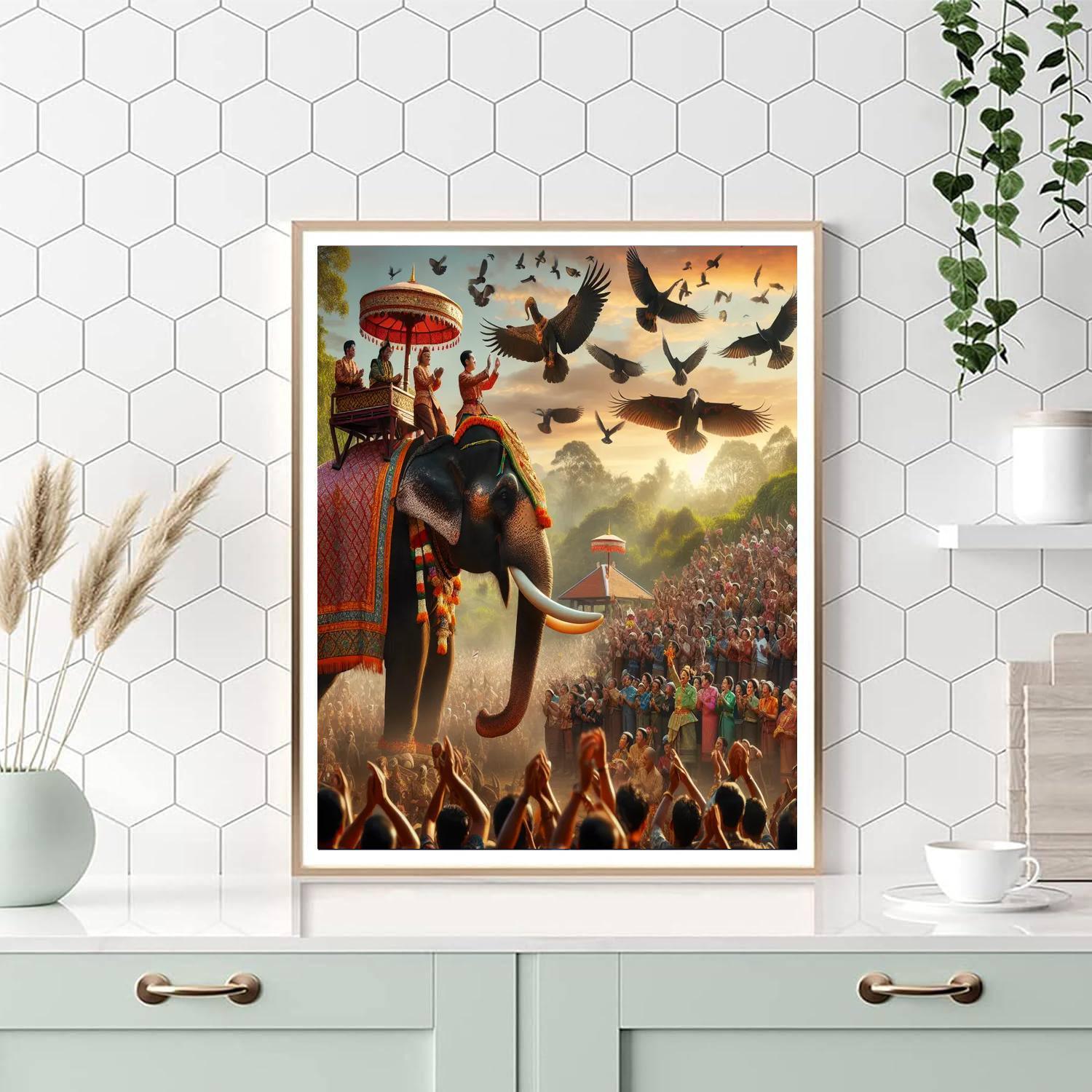 Surin Elephant Round-up - Surin, Thailand Paint By Number