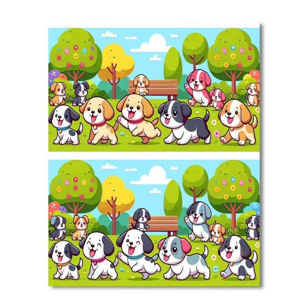 Puppy Party Extravaganza Painting Number Kit
