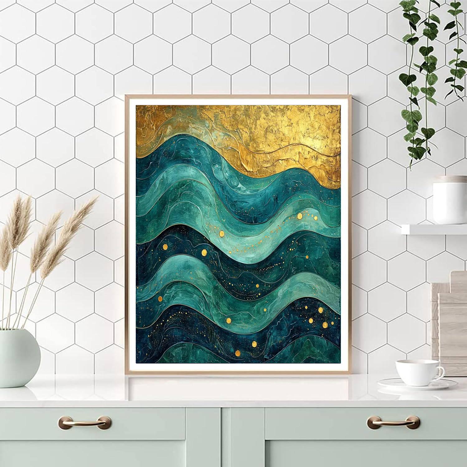 Gustav Klimt Inspired Tides Of Inspiration  Paint By Numbers Kits