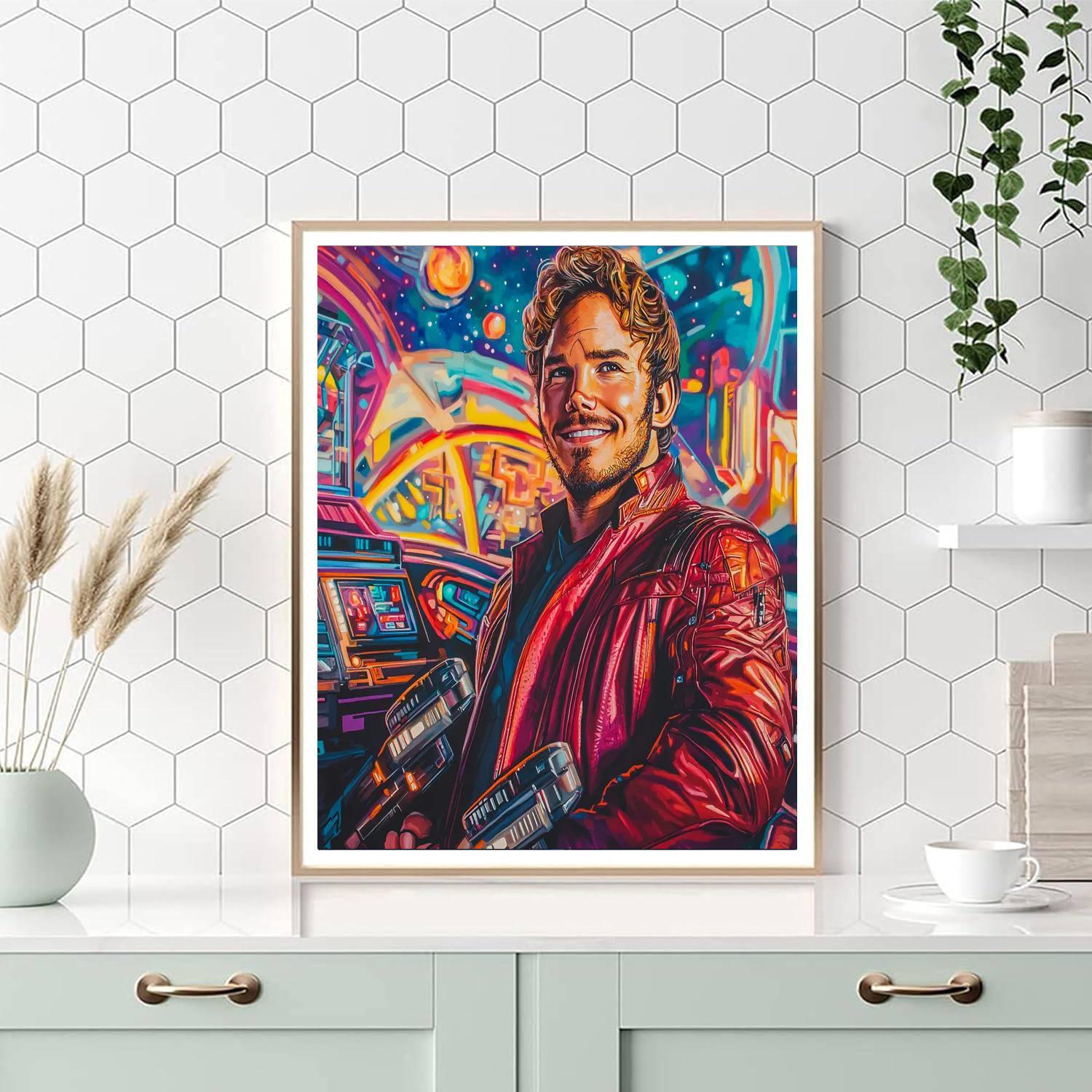 Chris Pratt: Guardians Of The Galactic Charm Numbered Painting Kits