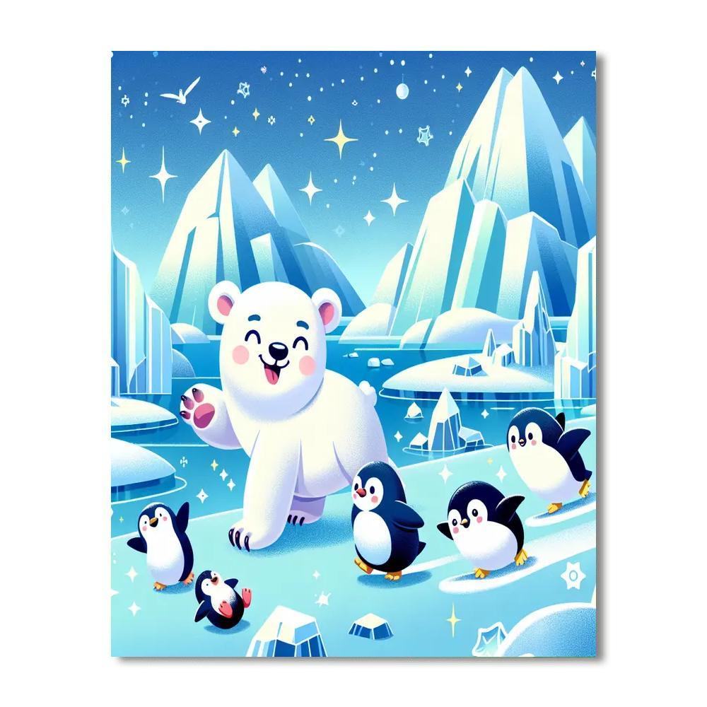 Adventure To The North Pole Painting By Numbers Kit