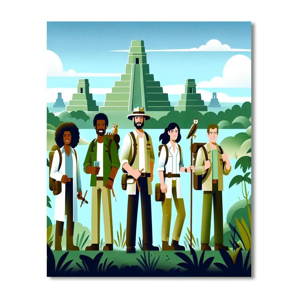 Adventurers Of The Lost World Paint By Number