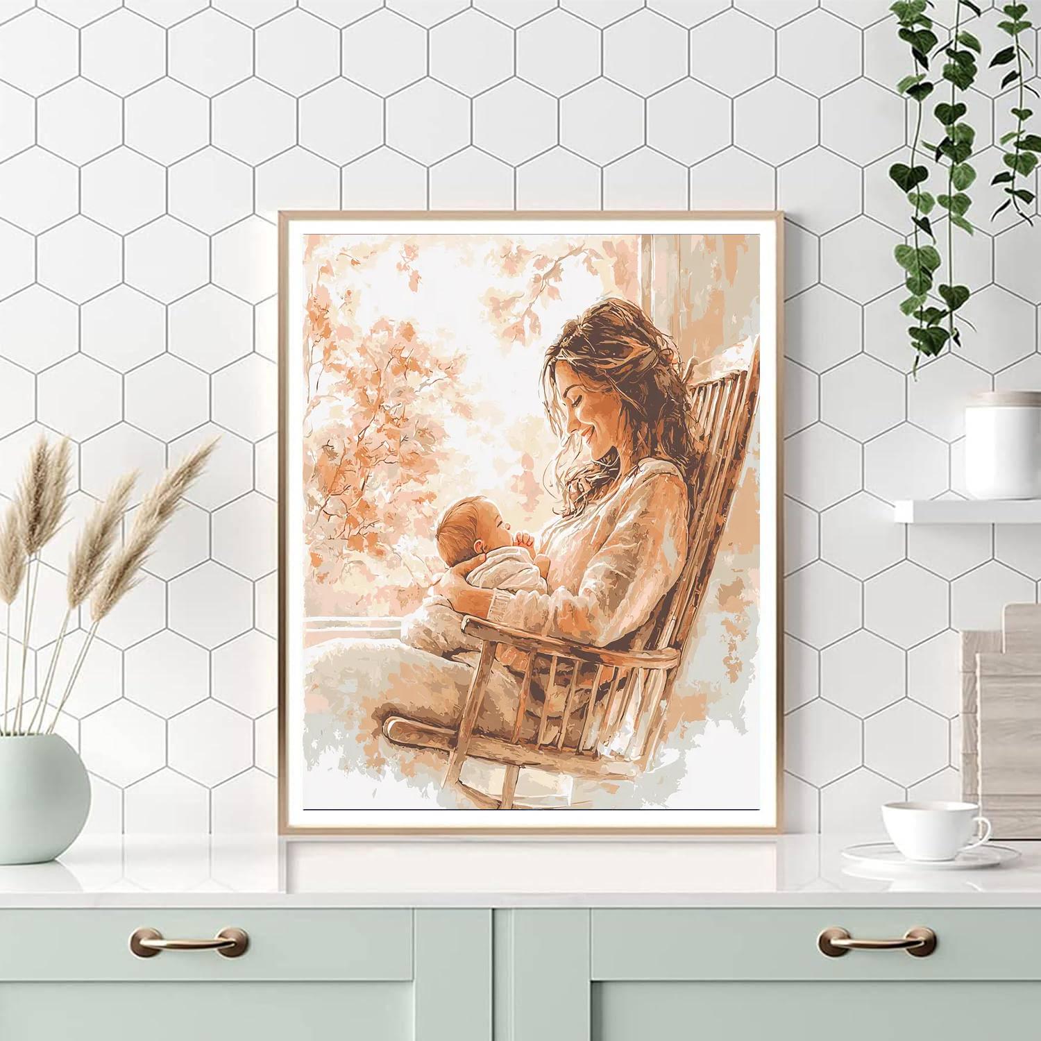 Cradled In Mother’s Love Painting Number Kit