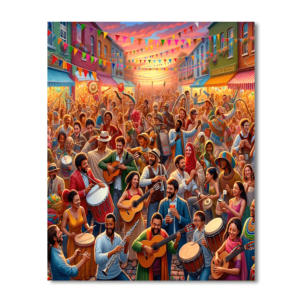 Fête De La Musique Painting Number Kit