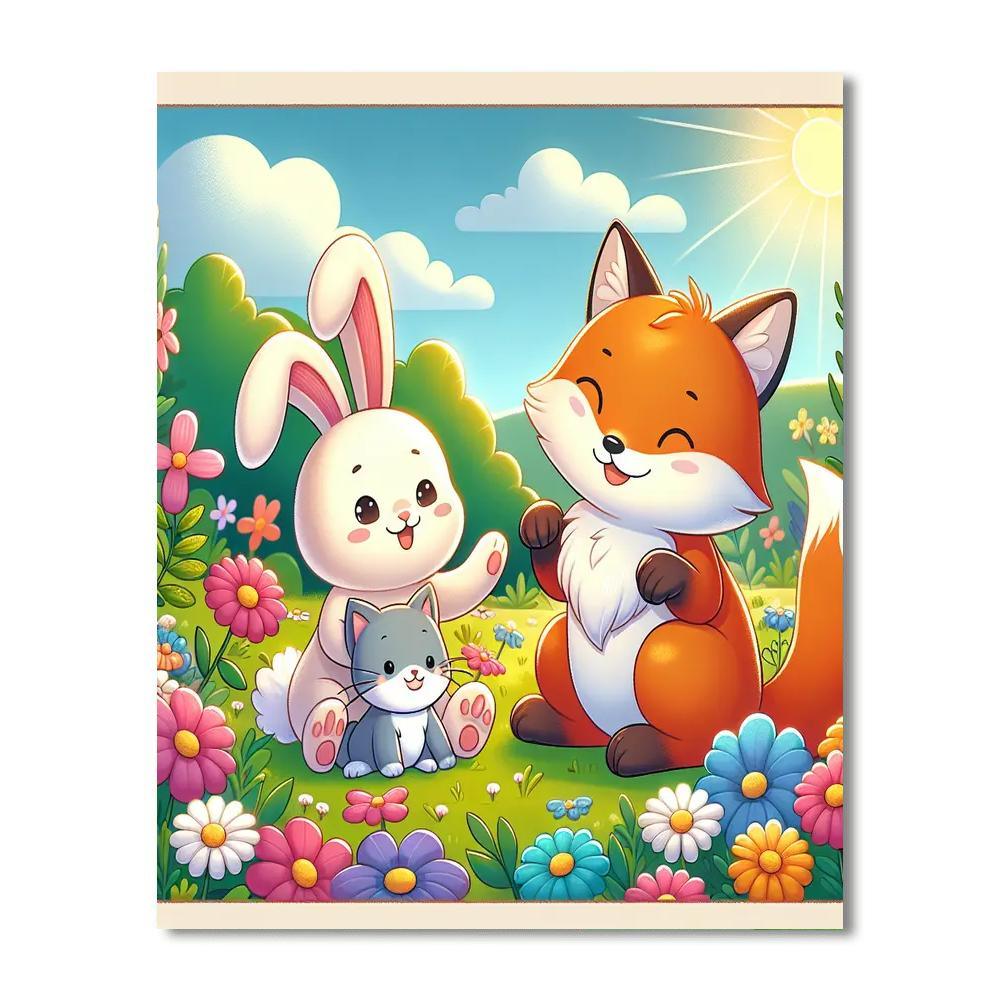 Charming Animals Paint By Numbers Kits