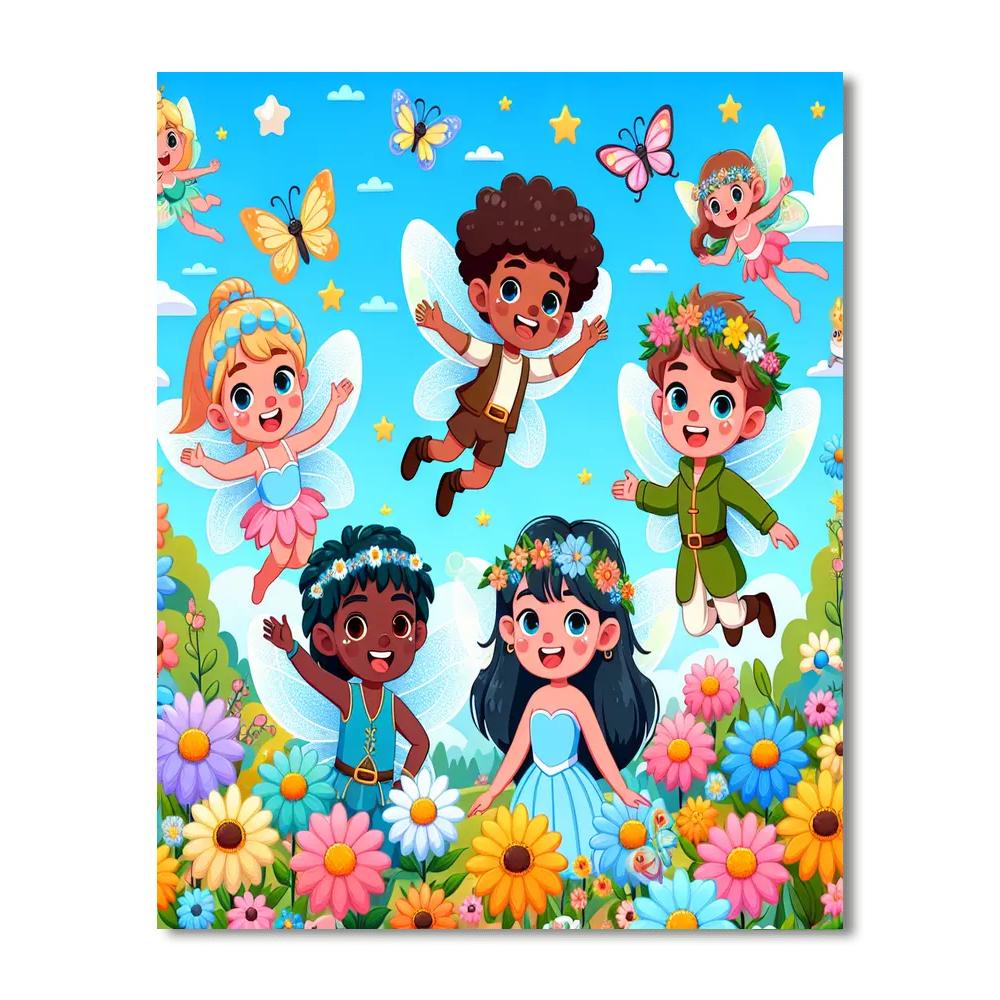 Fairytale Garden Painting Number Kit