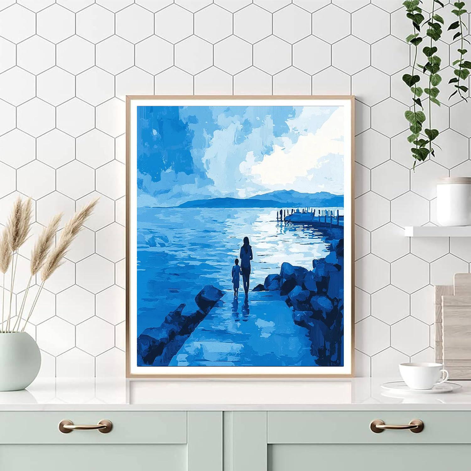 Mother's Day Harbor Painting Number Kit
