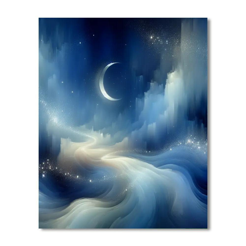Sapphire Night Vision Number Painting