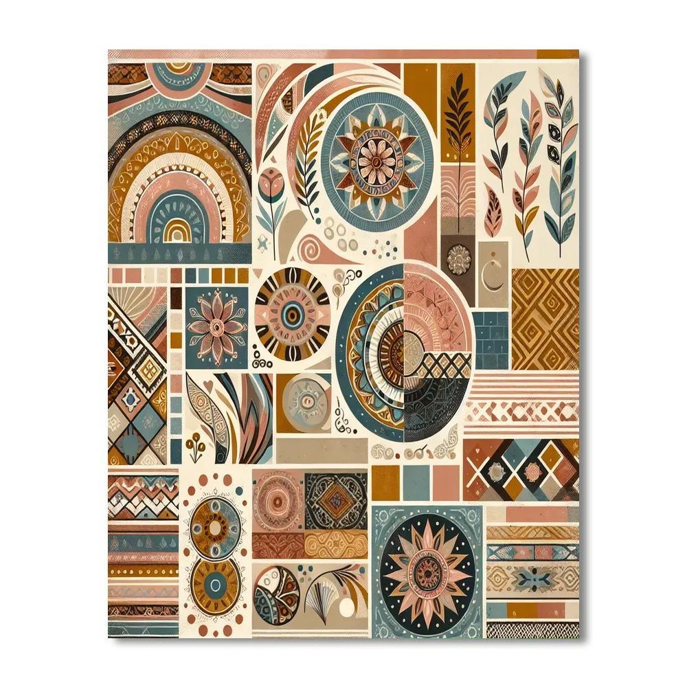 Chic Bohemian Style Numbered Painting Kits