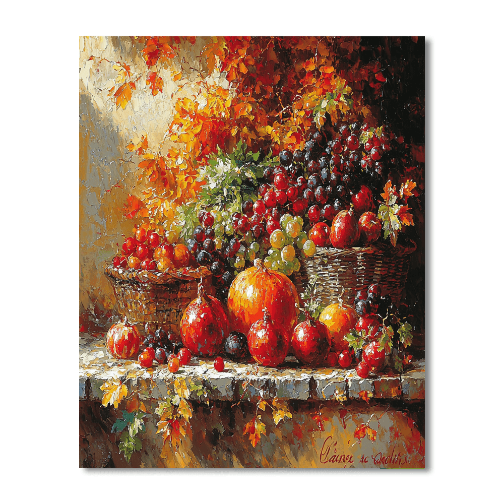 Jean-Baptiste-Siméon Chardin Inspired Colors Of The Harvest  Paint By Numbers Kits