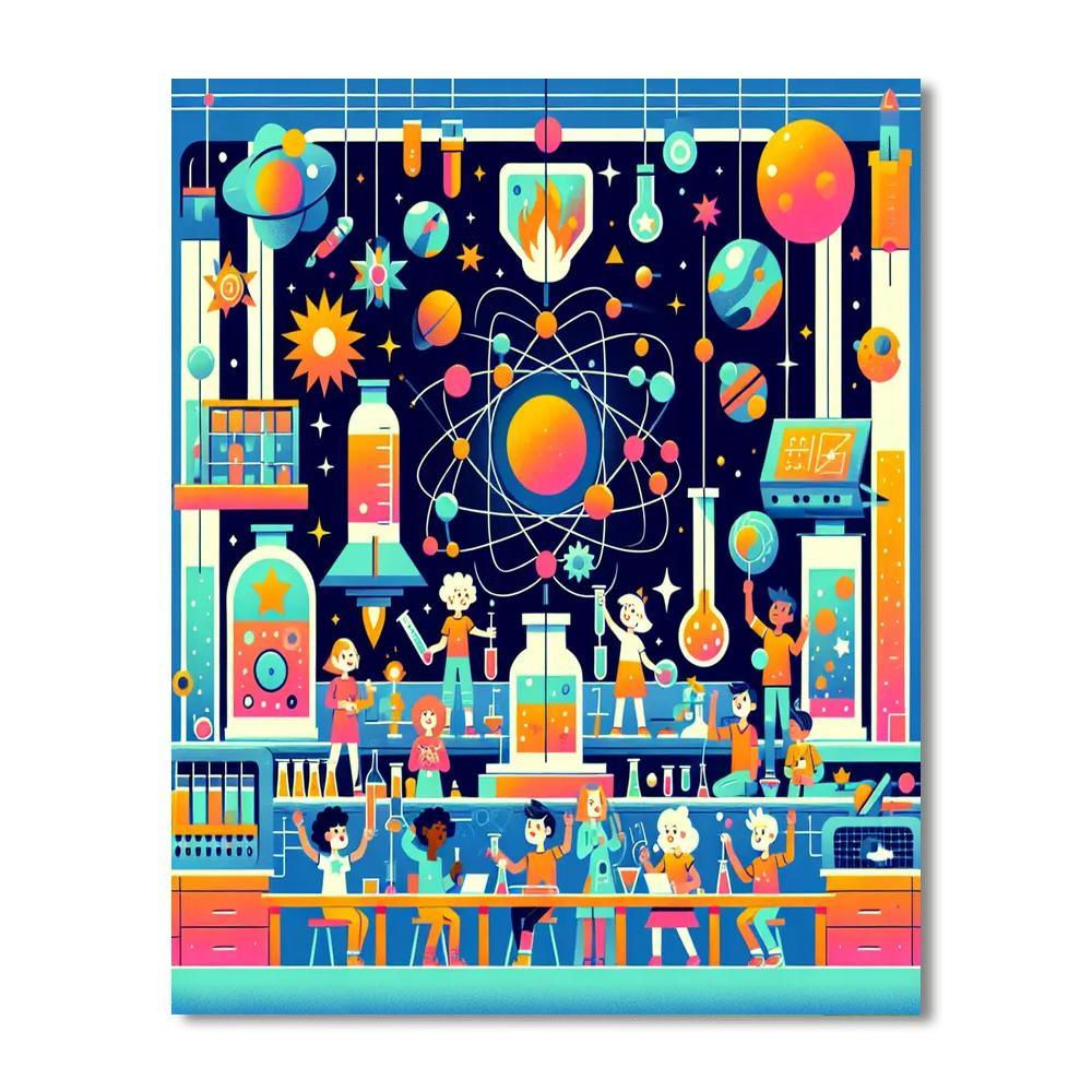 Galactic Science Lab Paint By Number