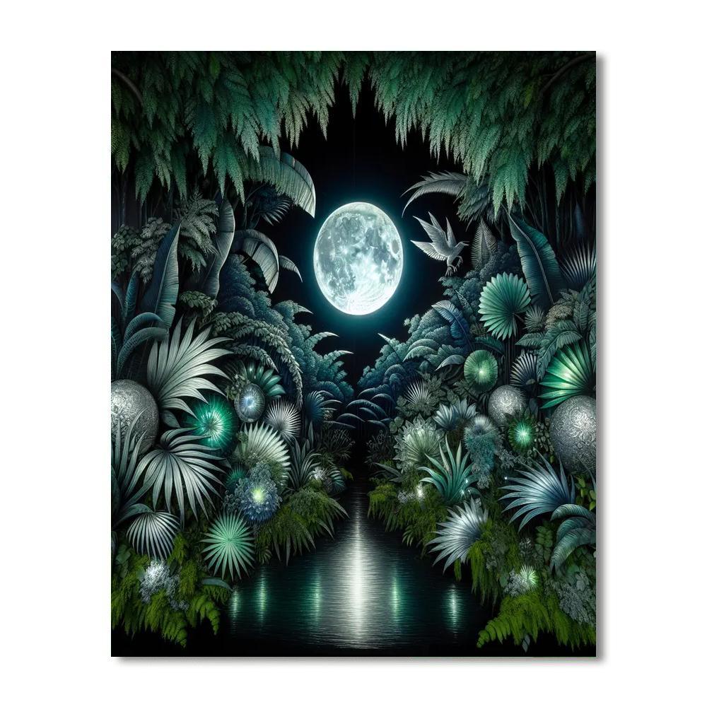 Moonlit Jungle Paint By Color