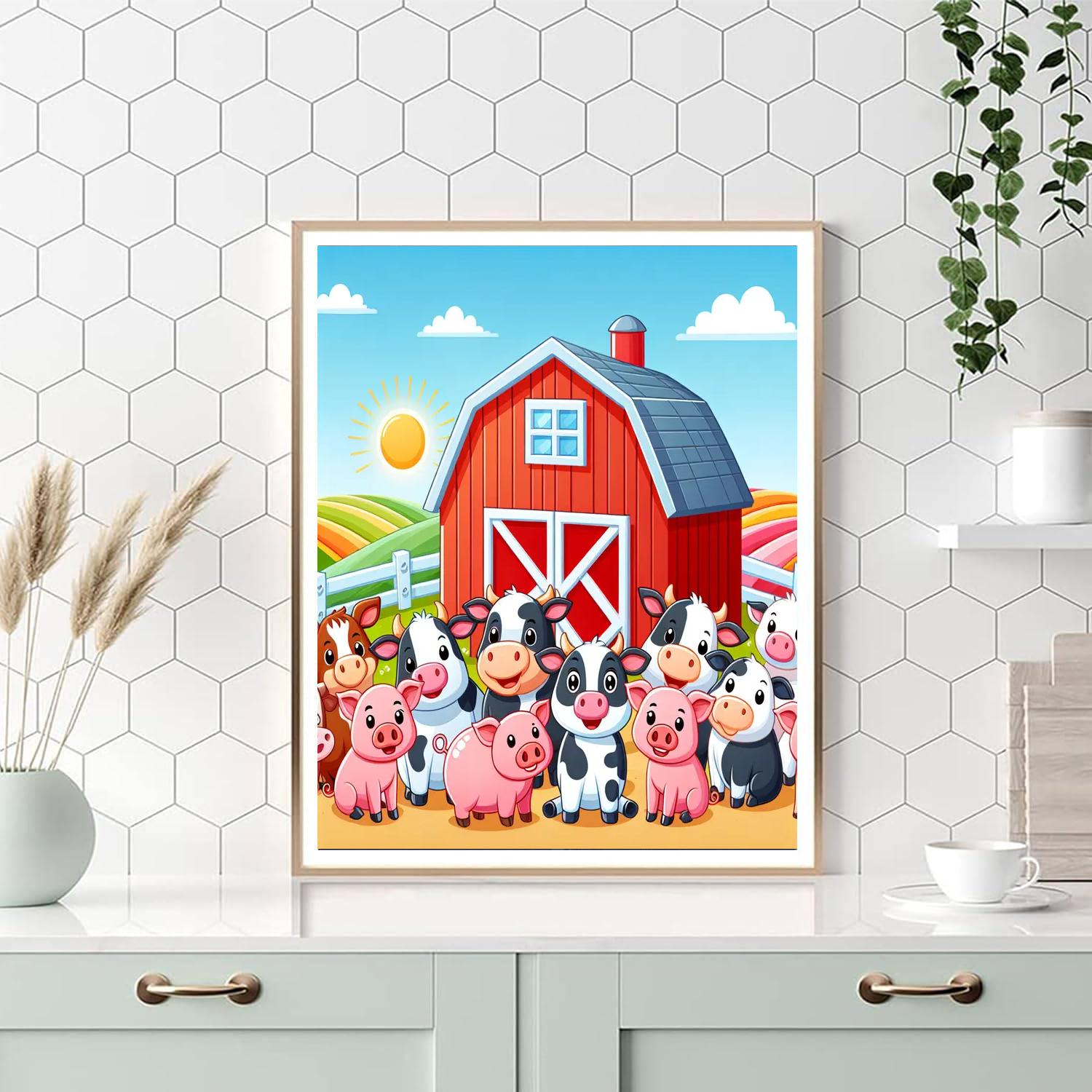 Friendly Farmyard Festival Paint By Numbers