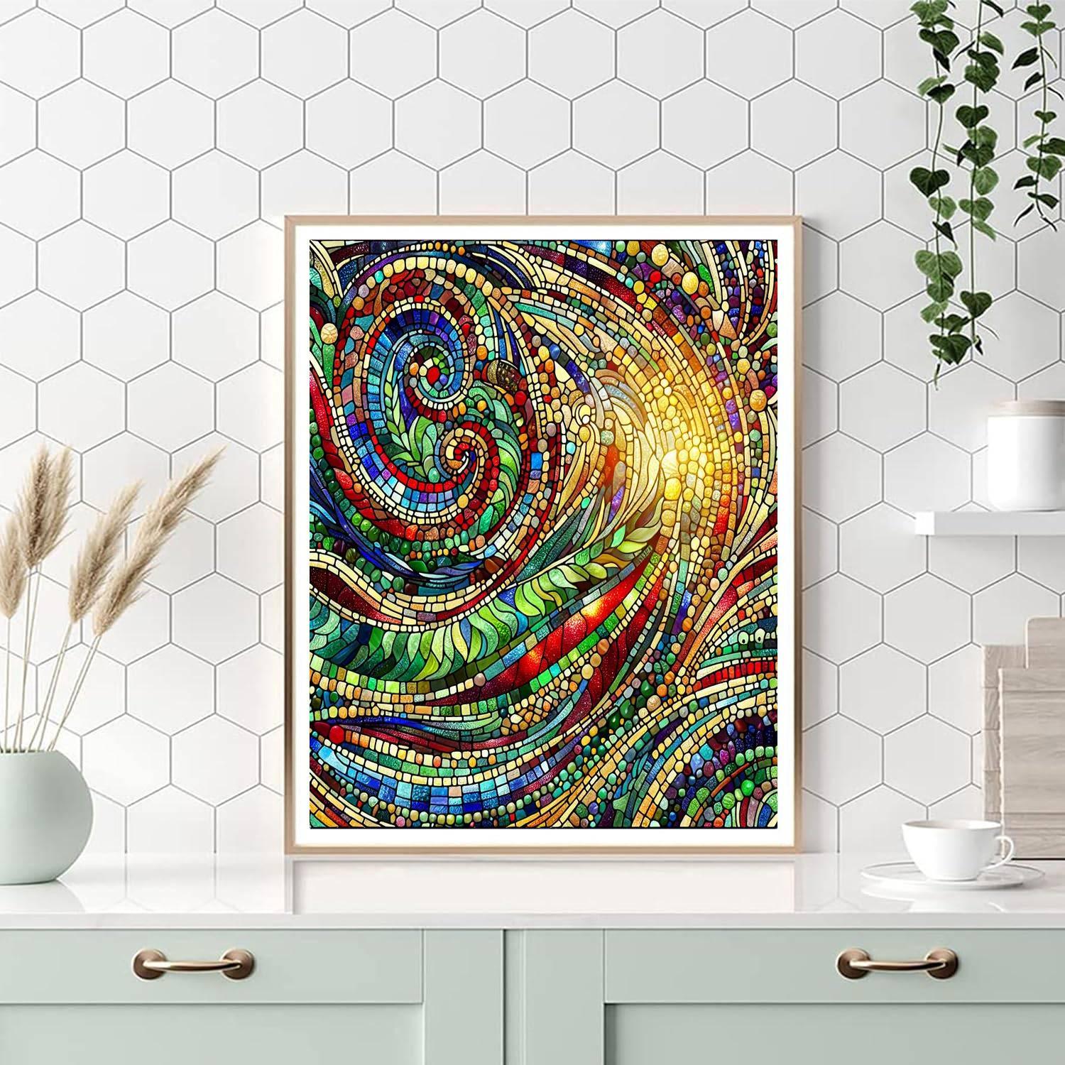 Stained Glass Serenity Paint By Number