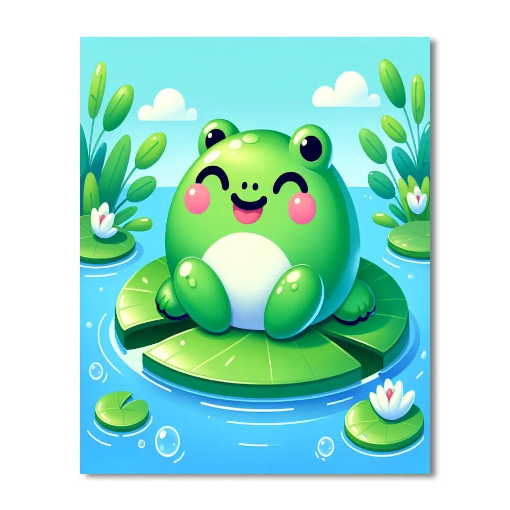 Happy Frog Paint By Number