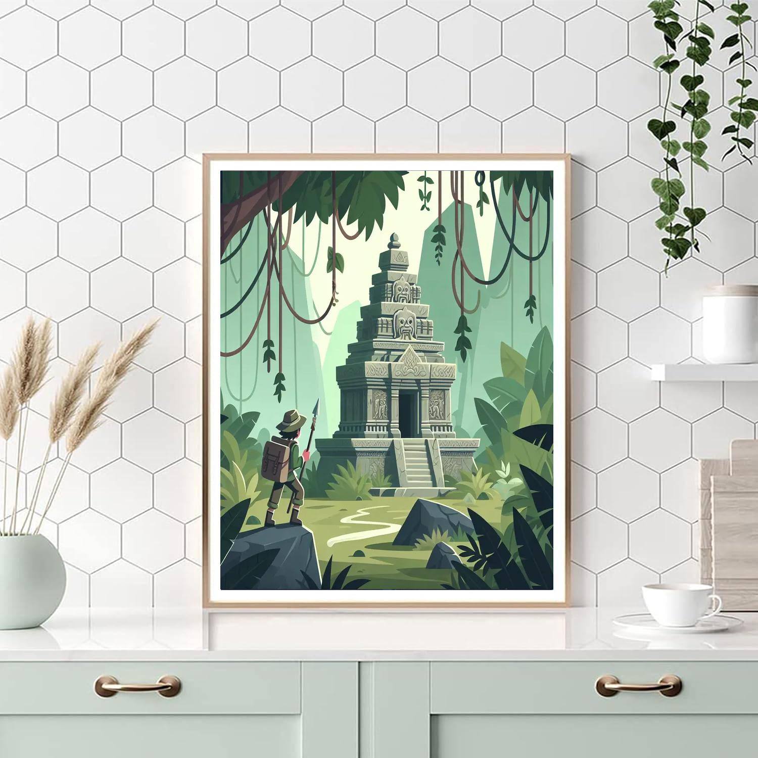 Mystery Of The Lost Temple Number Painting