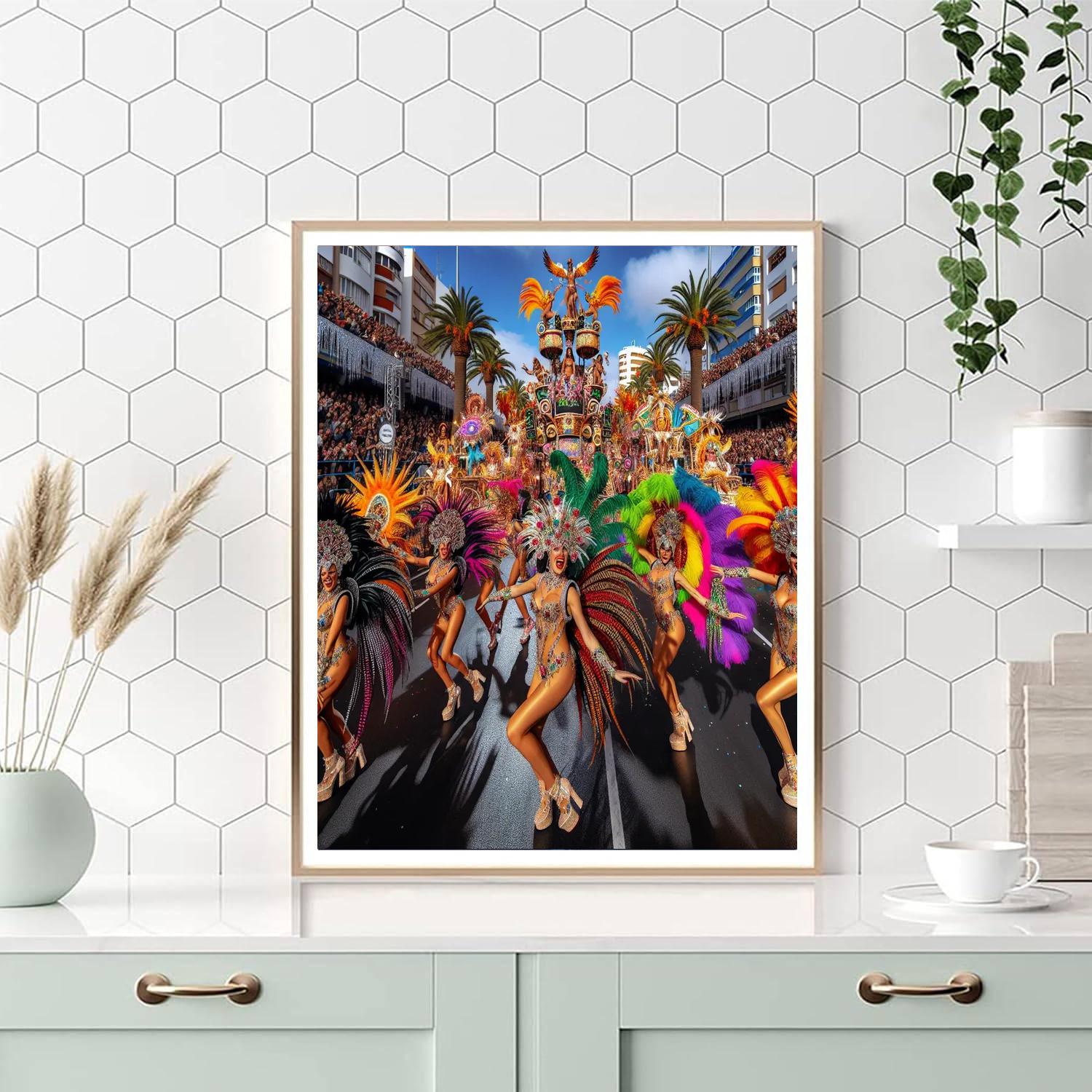 Carnaval De Santa Cruz De Tenerife Numbered Painting Kits