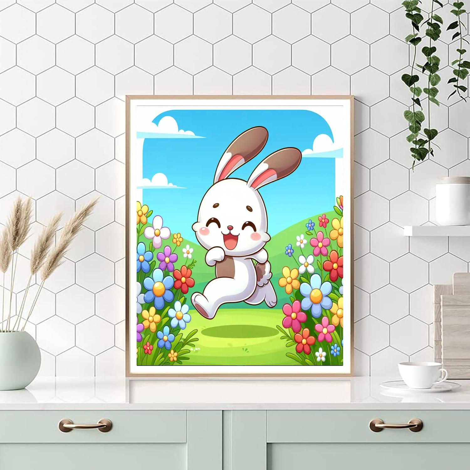 Cheerful Rabbit Painting By Numbers Kit