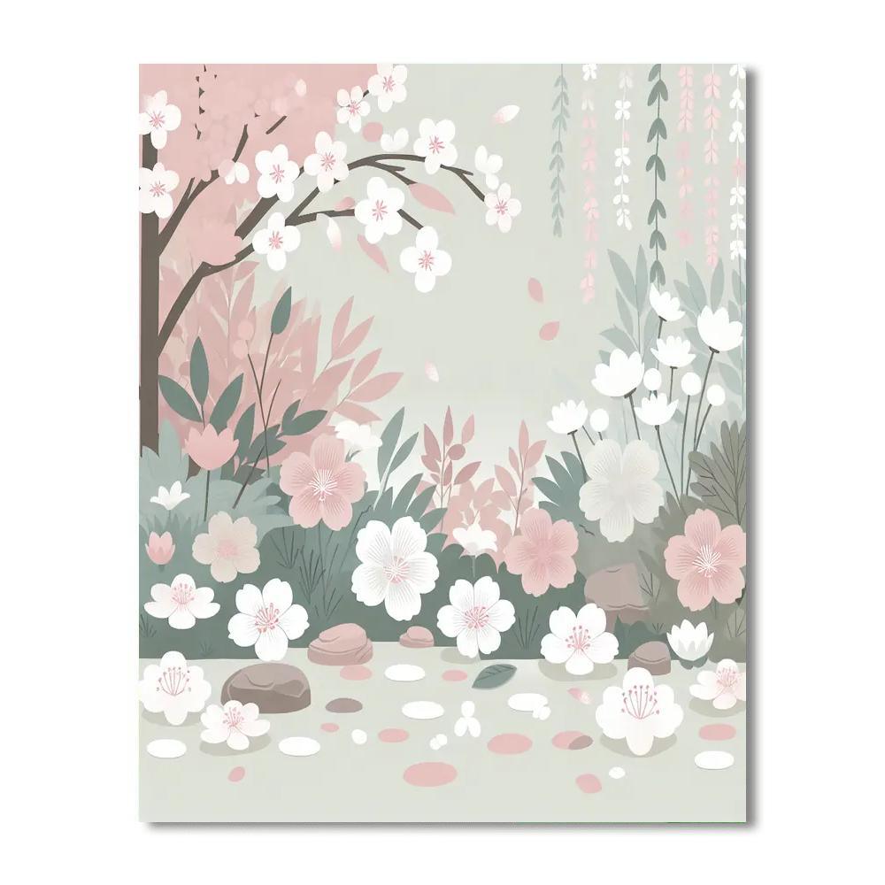 Petal Paradise Paint By Numbers Art