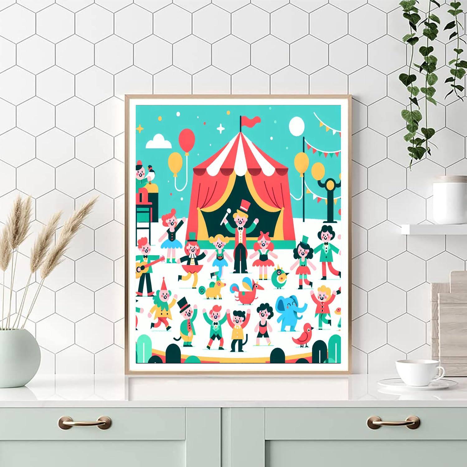 Circus Fun Fiesta Numbered Painting Kits