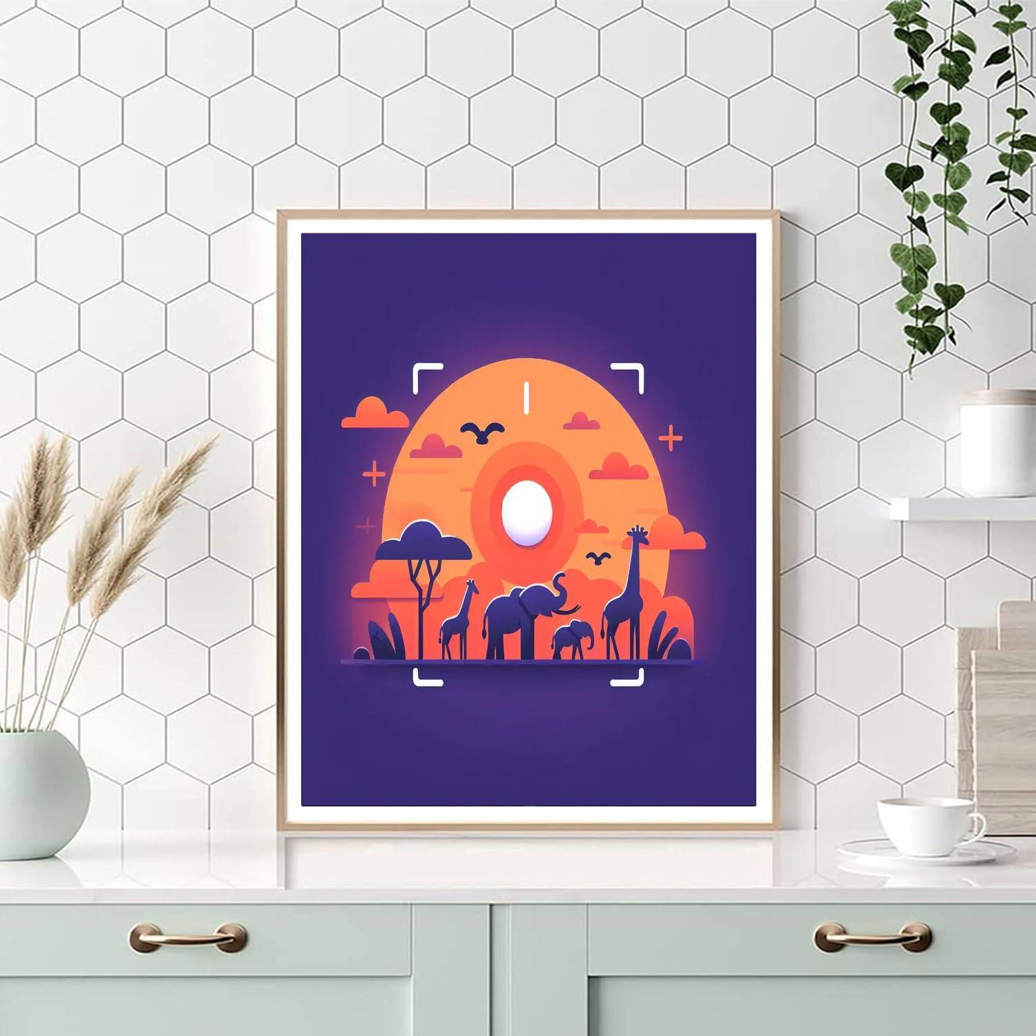 Sunset Safari Journey Numbered Painting Kits