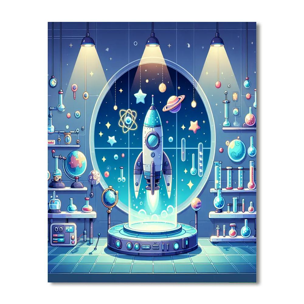 Rocket Scientist Laboratory Paint By Color