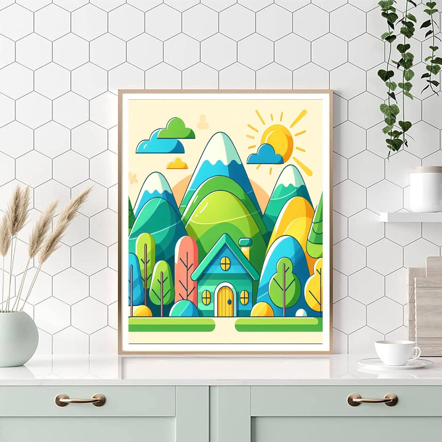 Magical Mountain Numbered Painting Kits