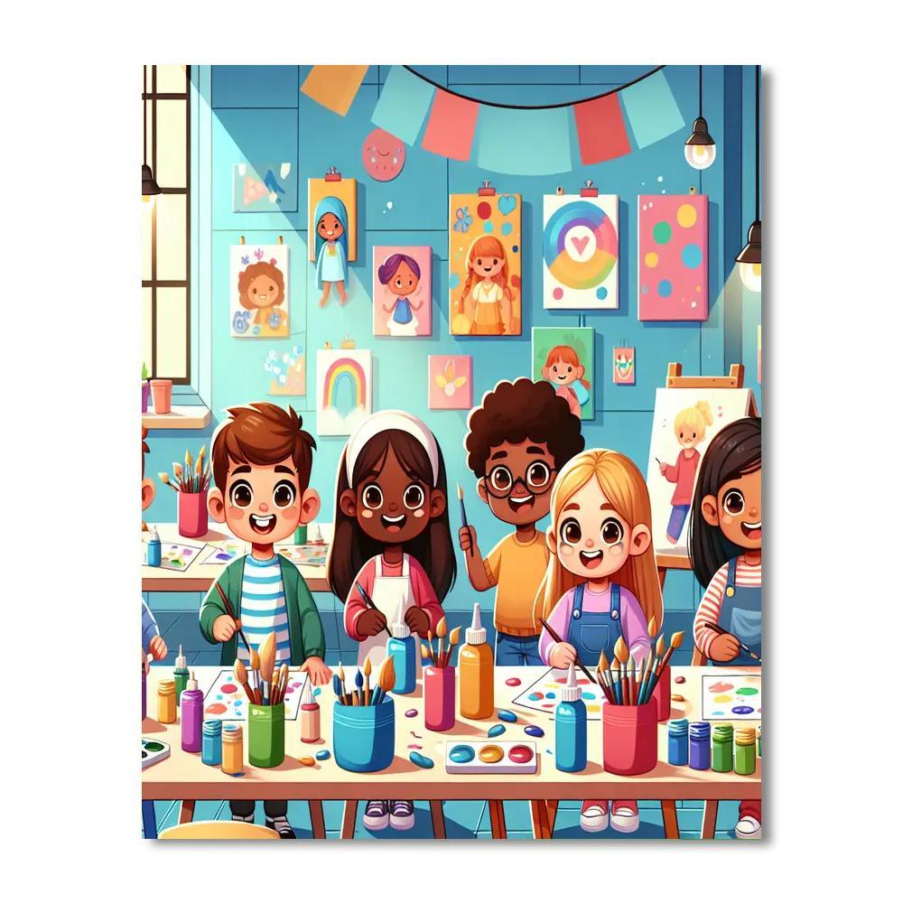 Colorful Craft Corner Paint By Number