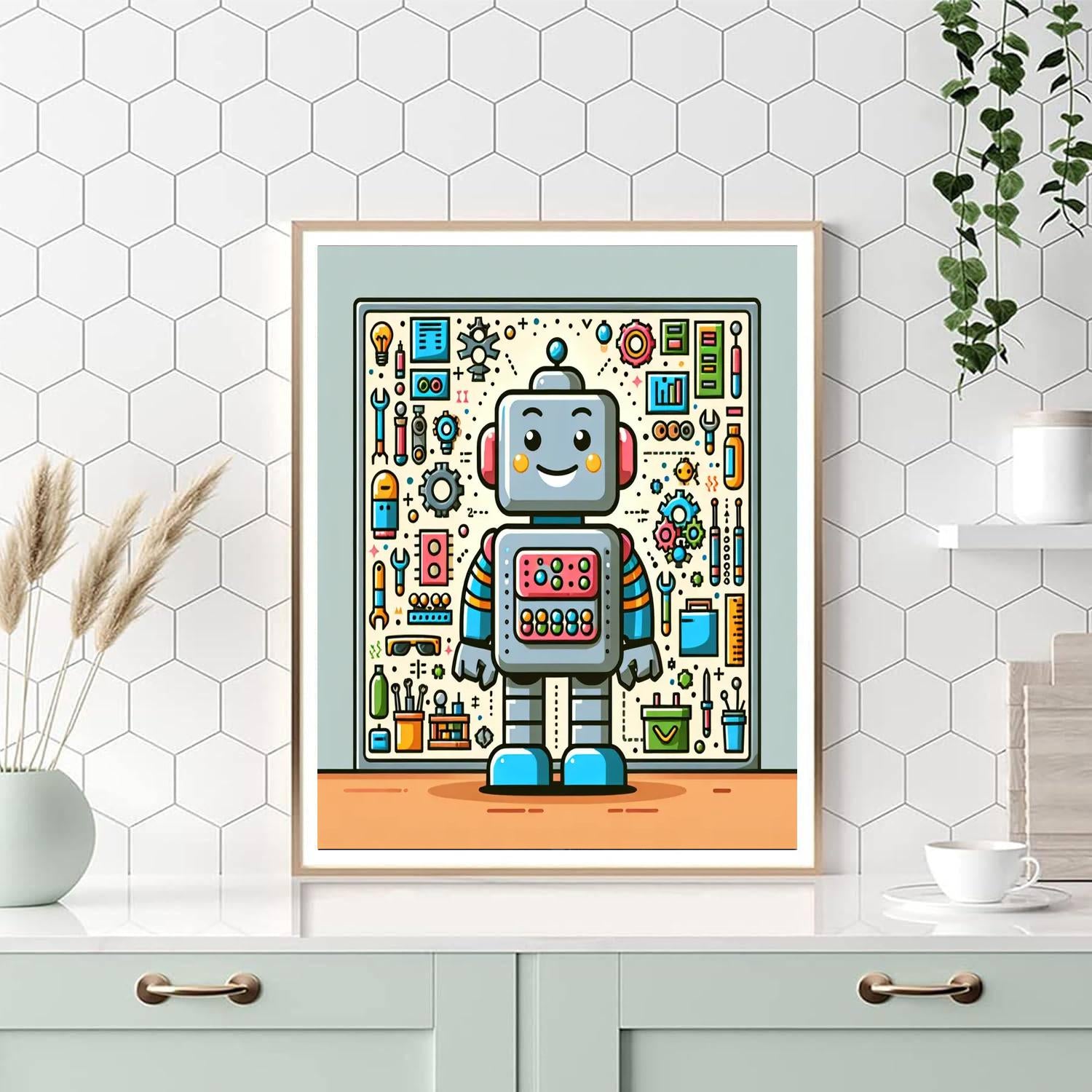 Friendly Robot's Invention Paint By Color