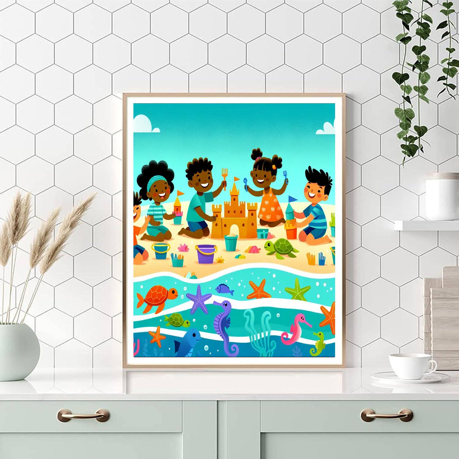 Seaside Adventure Tales Numbered Painting Kits