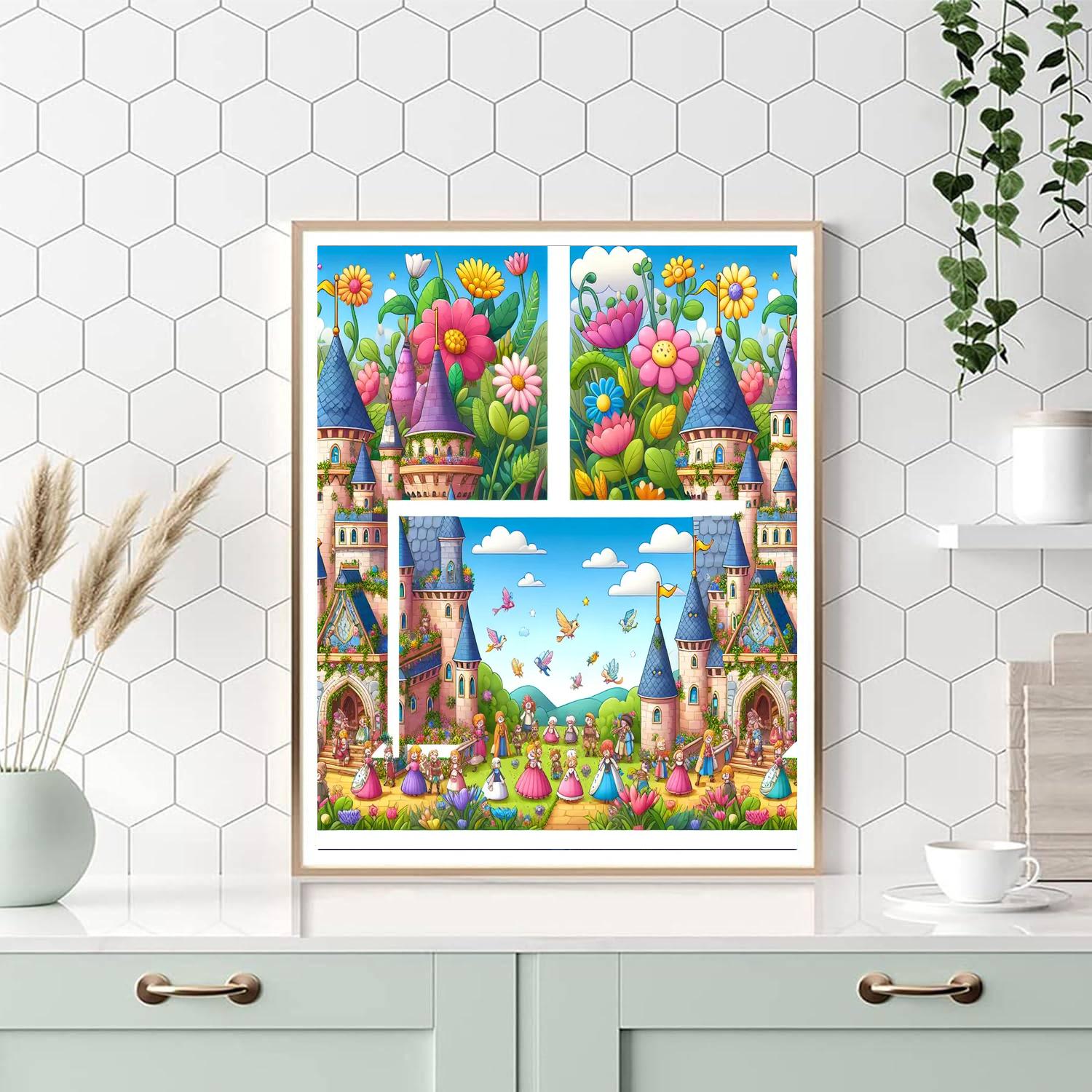 Charming Magical Castle Paint By Numbers
