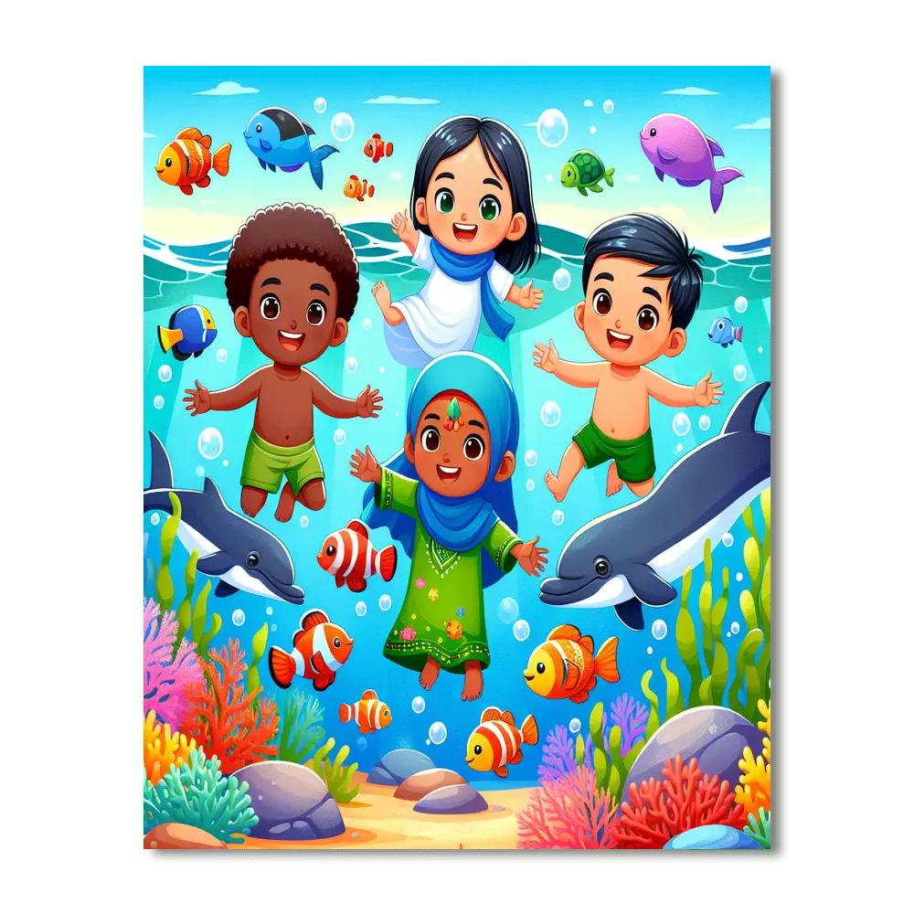 Exciting Ocean Quest Painting By Numbers Kit