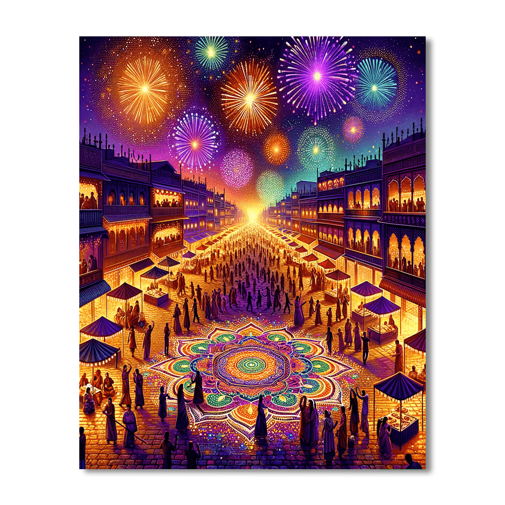 Diwali Festival - Leicester, United Kingdom Number Painting