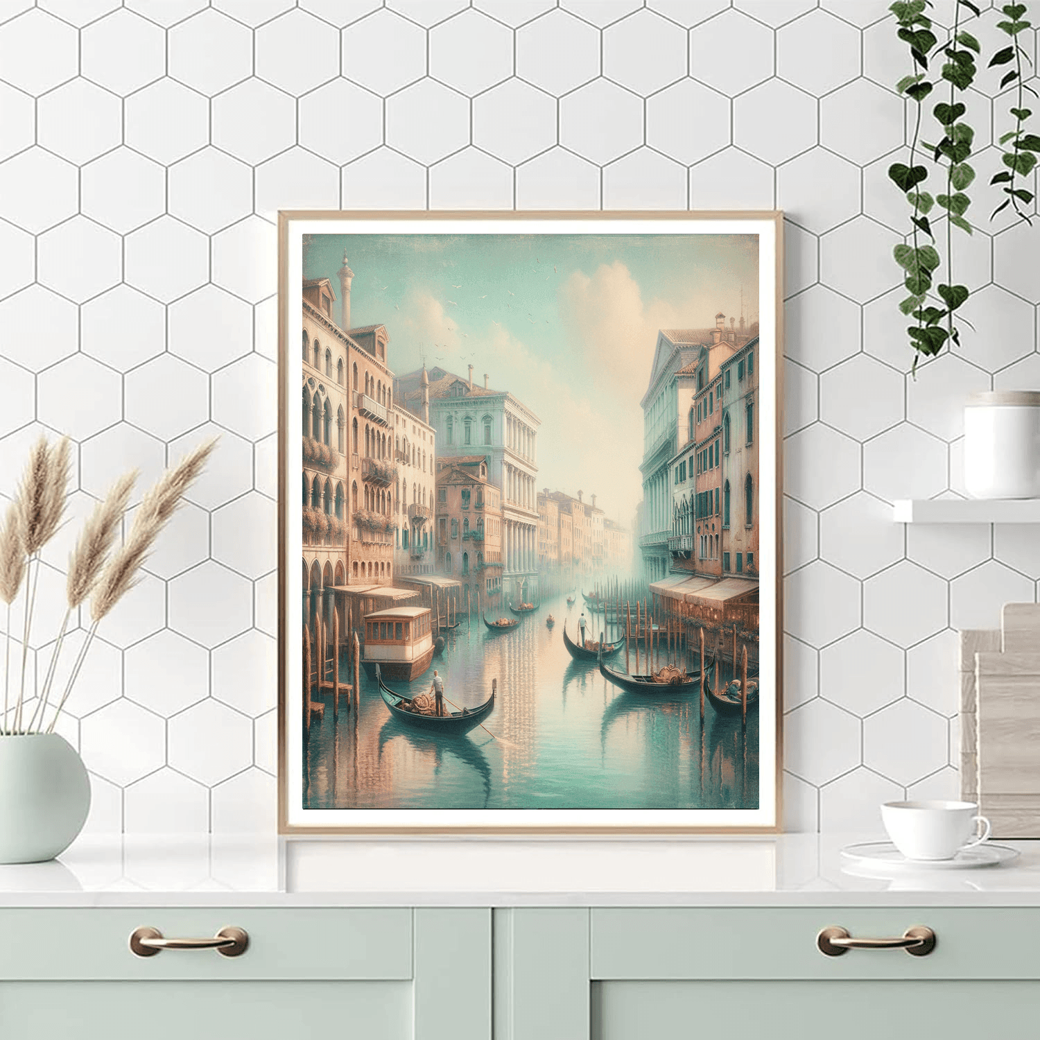Captivating Venice Canals Number Painting