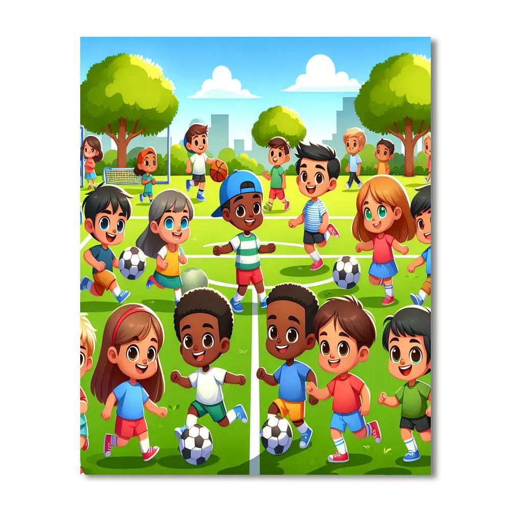 Sporty Adventure Time Number Painting