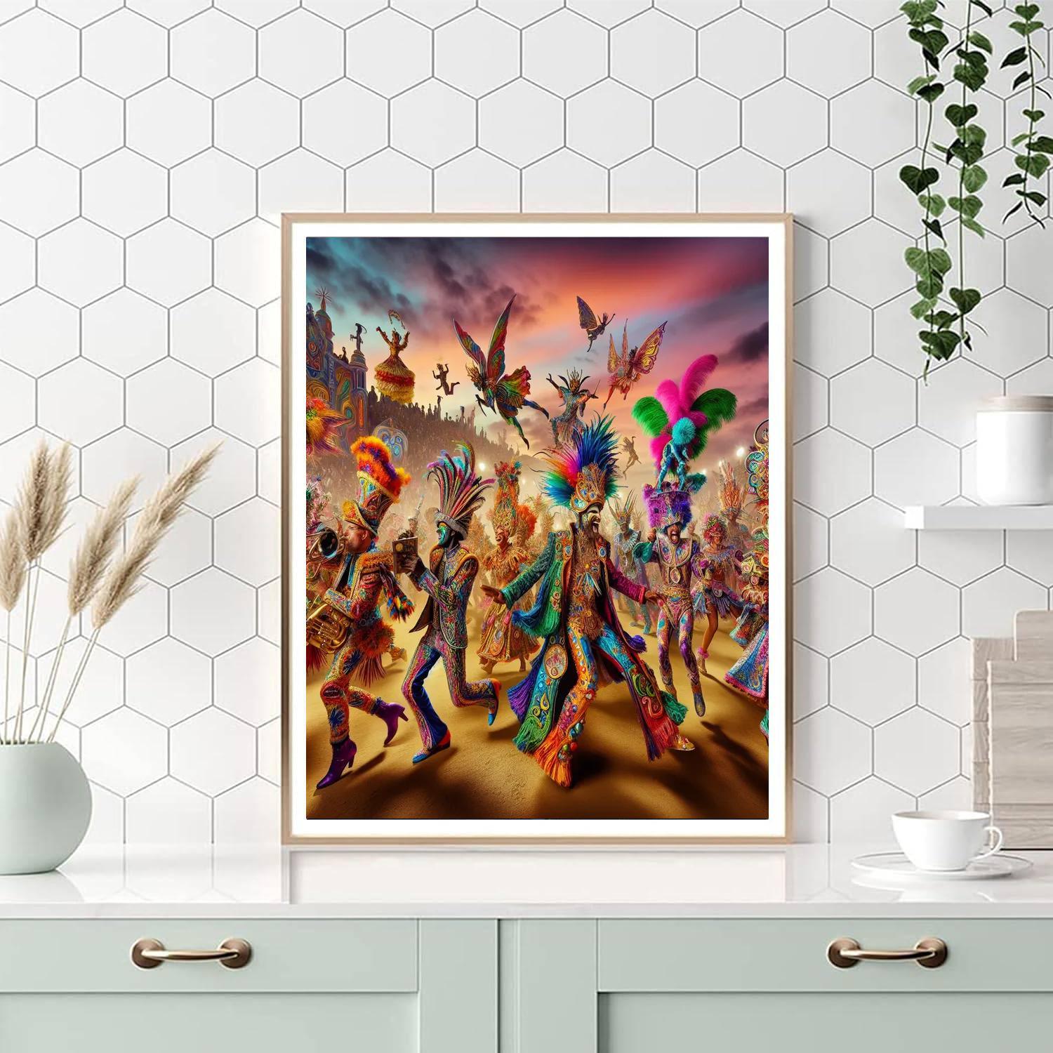 Carnival Of Colors Festival Painting By Numbers Kit
