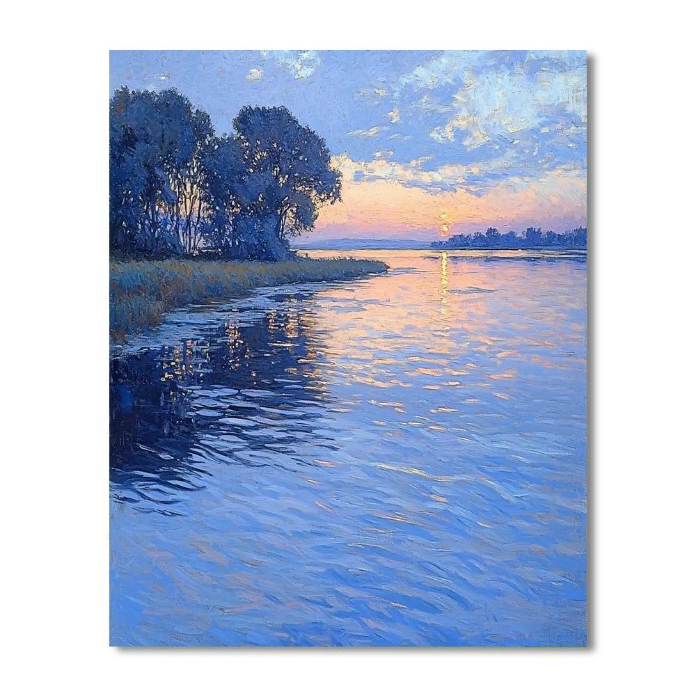 Edgar Degas Inspired The Calm Of Rippling Reflections  Paint By Numbers