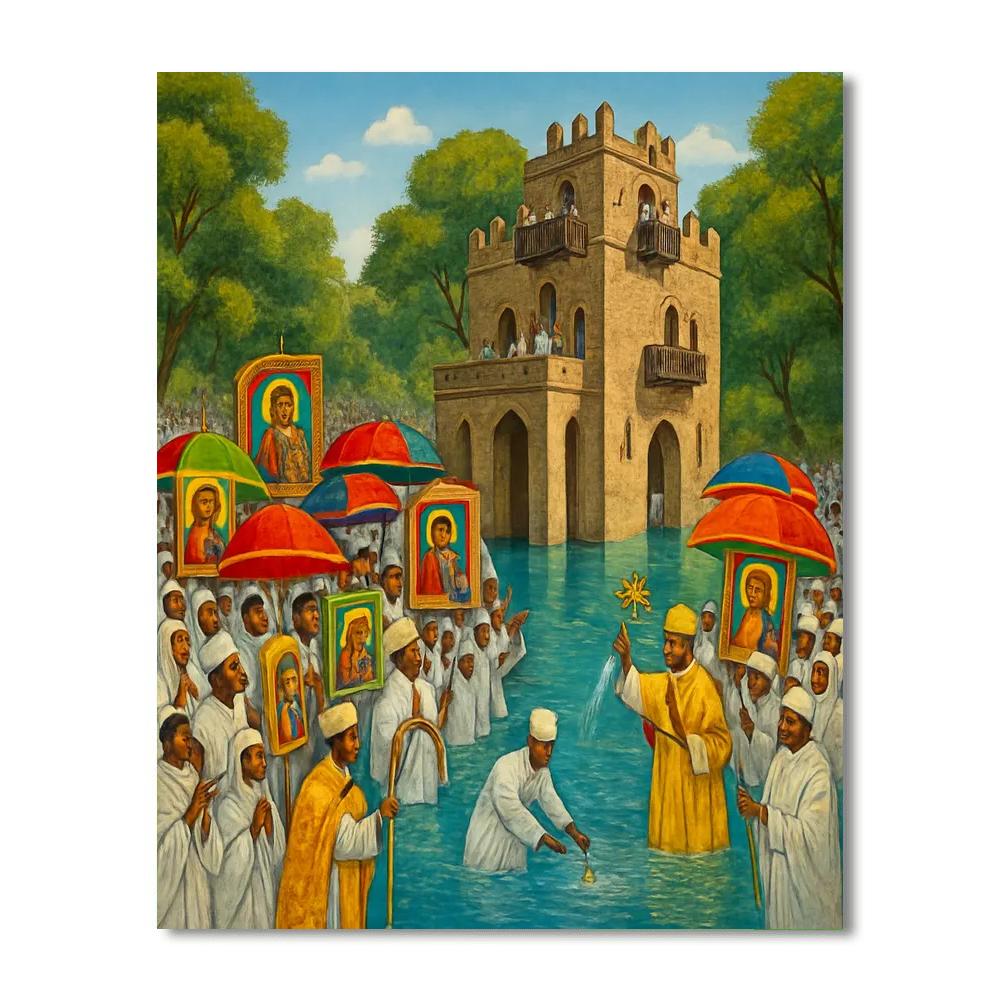 Timkat - Gondar Number Painting
