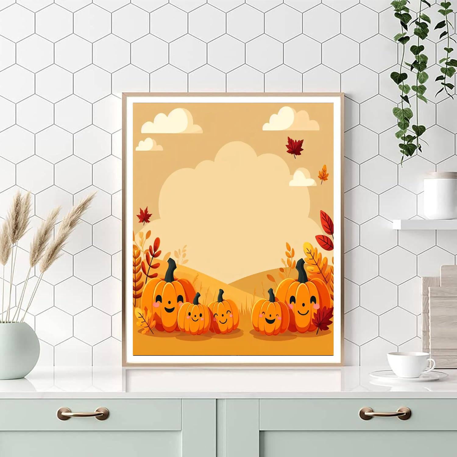 Jolly Pumpkin Harvest Paint By Numbers Art