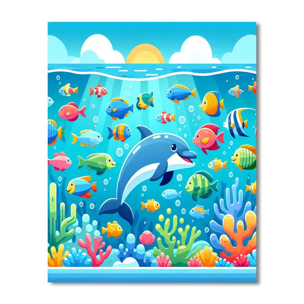 Ocean Life Wonders Paint By Color