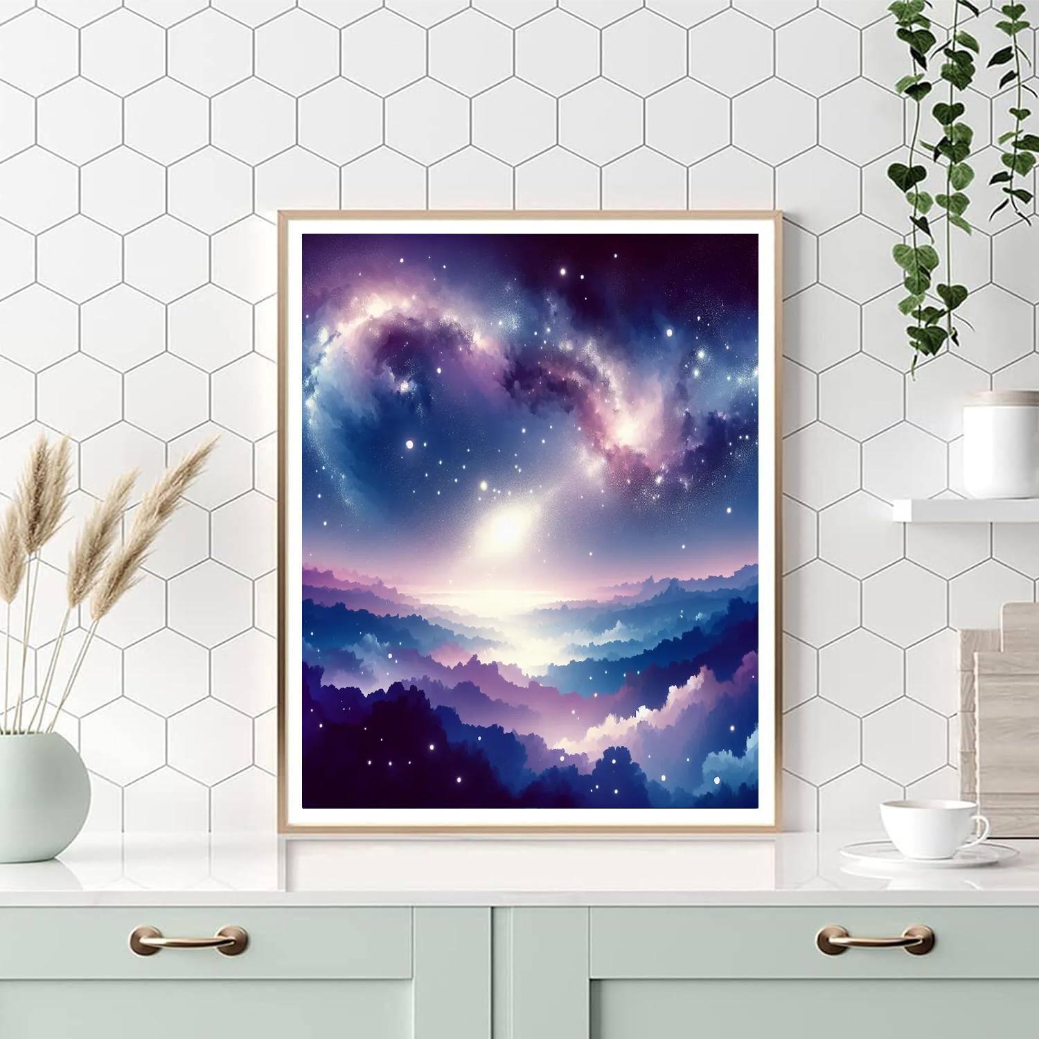 Astral Serenity Scene Paint By Numbers Art