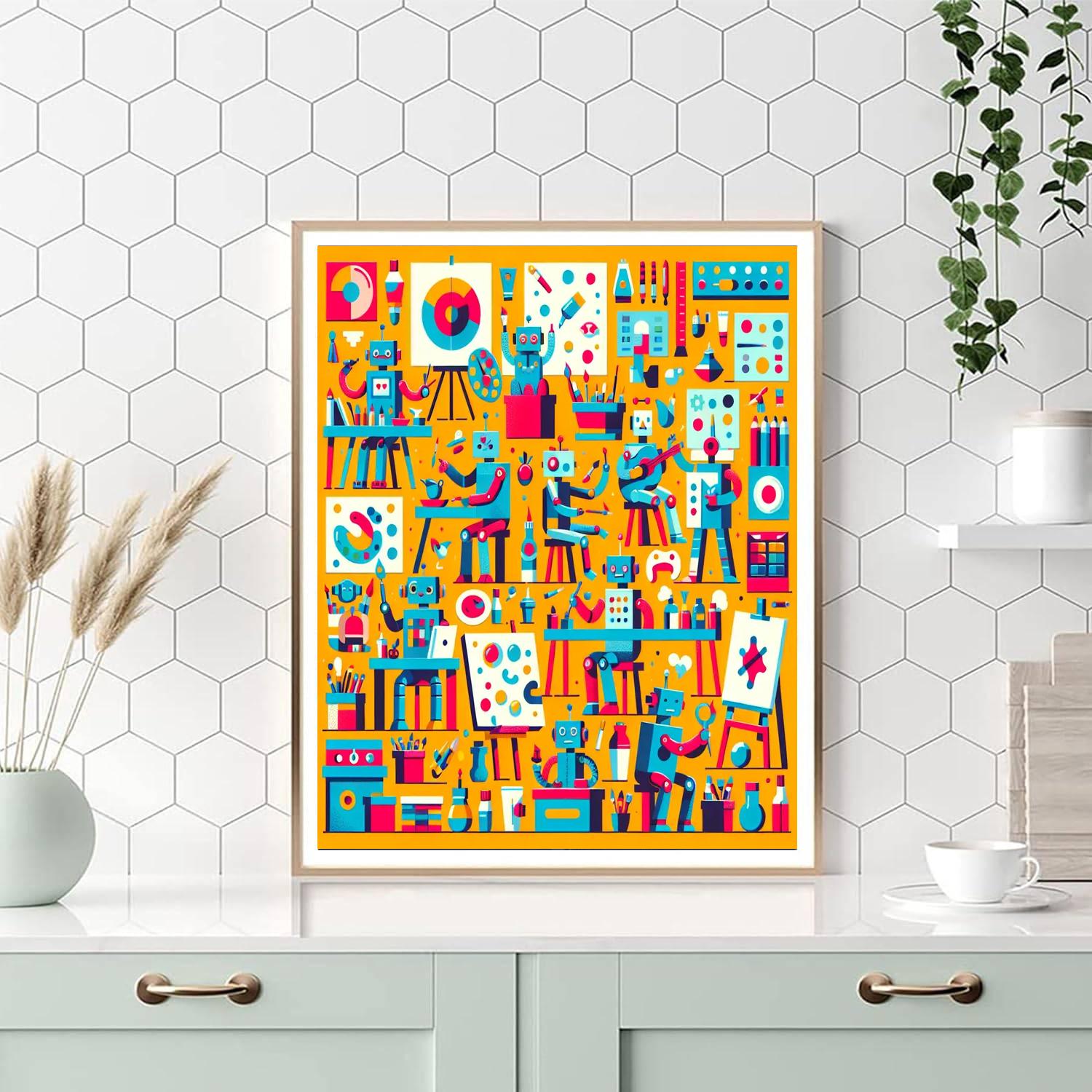 Artful Robots Paint By Numbers Kits