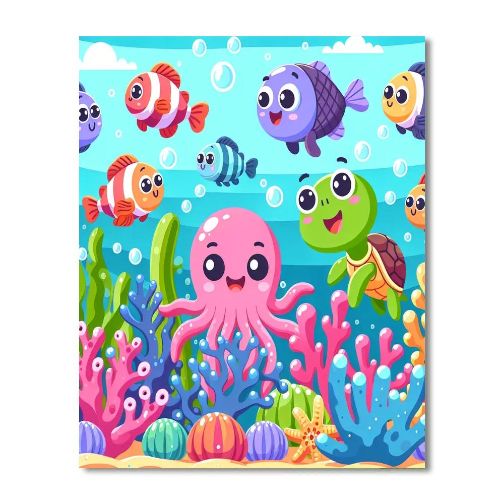 Sea Life Adventure Paint By Numbers Kits