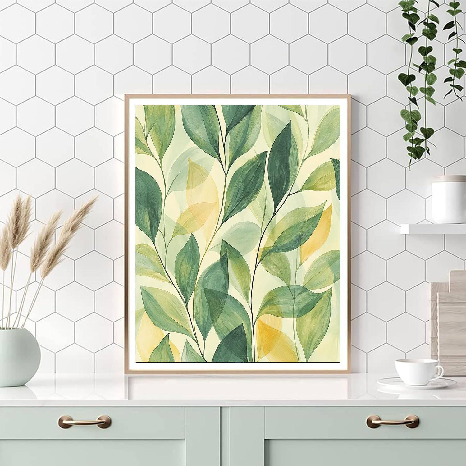 Nandalal Bose Inspired Mystical Flora  Painting Number Kit