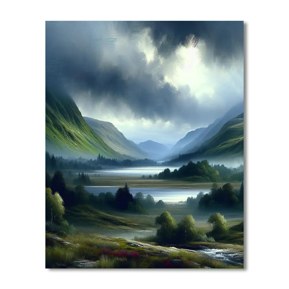Scottish Highlands Romance Paint By Number