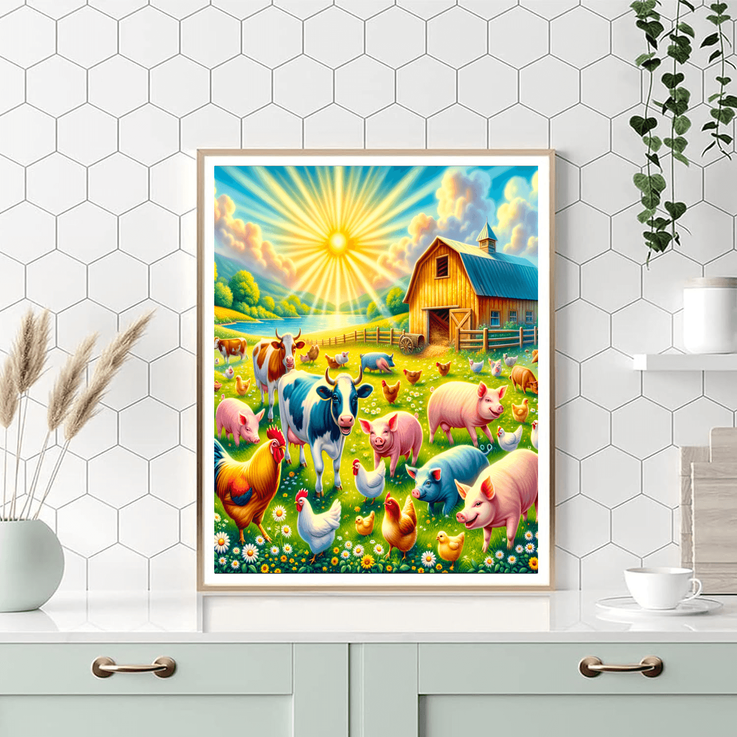 Delightful Farm Life DIY Paint By Numbers