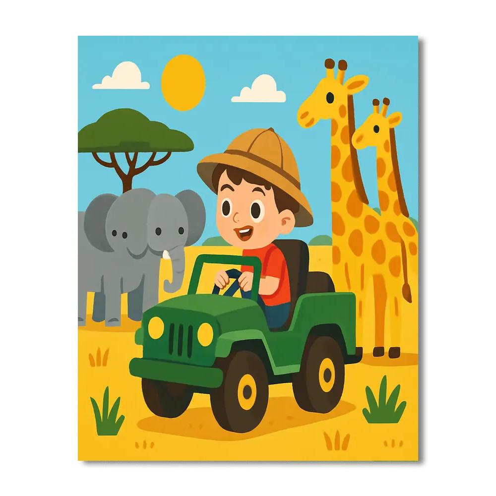 Safari Of The Savanna Paint By Numbers