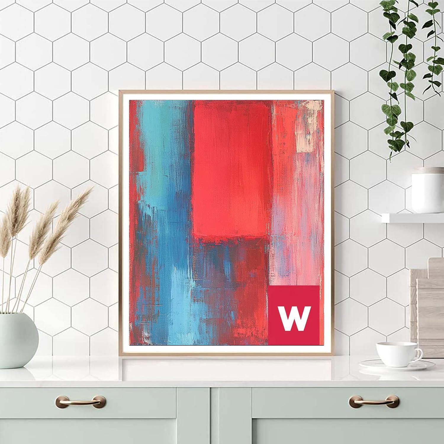 Mark Rothko Inspired Flame And Calm  Numbered Painting Kits