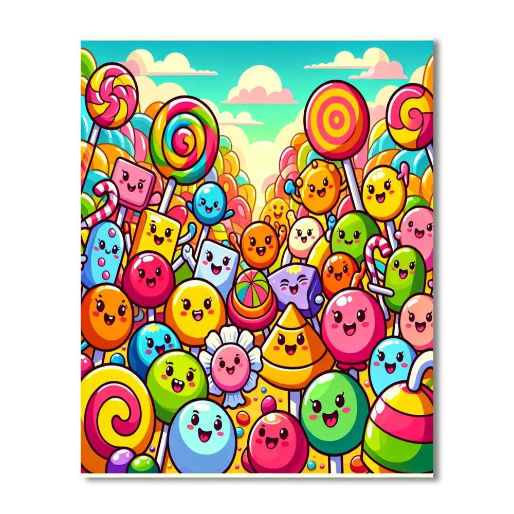 Bright Candy Adventure Paint By Number