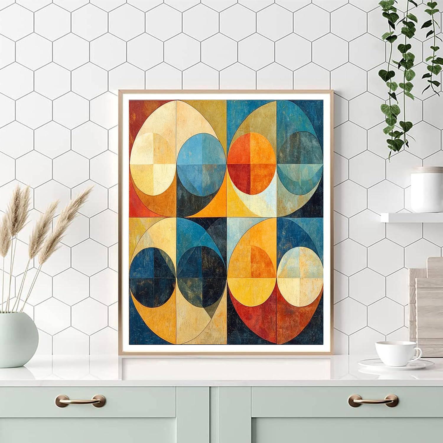 Paul Klee Inspired Geometric Serenade  Paint By Numbers